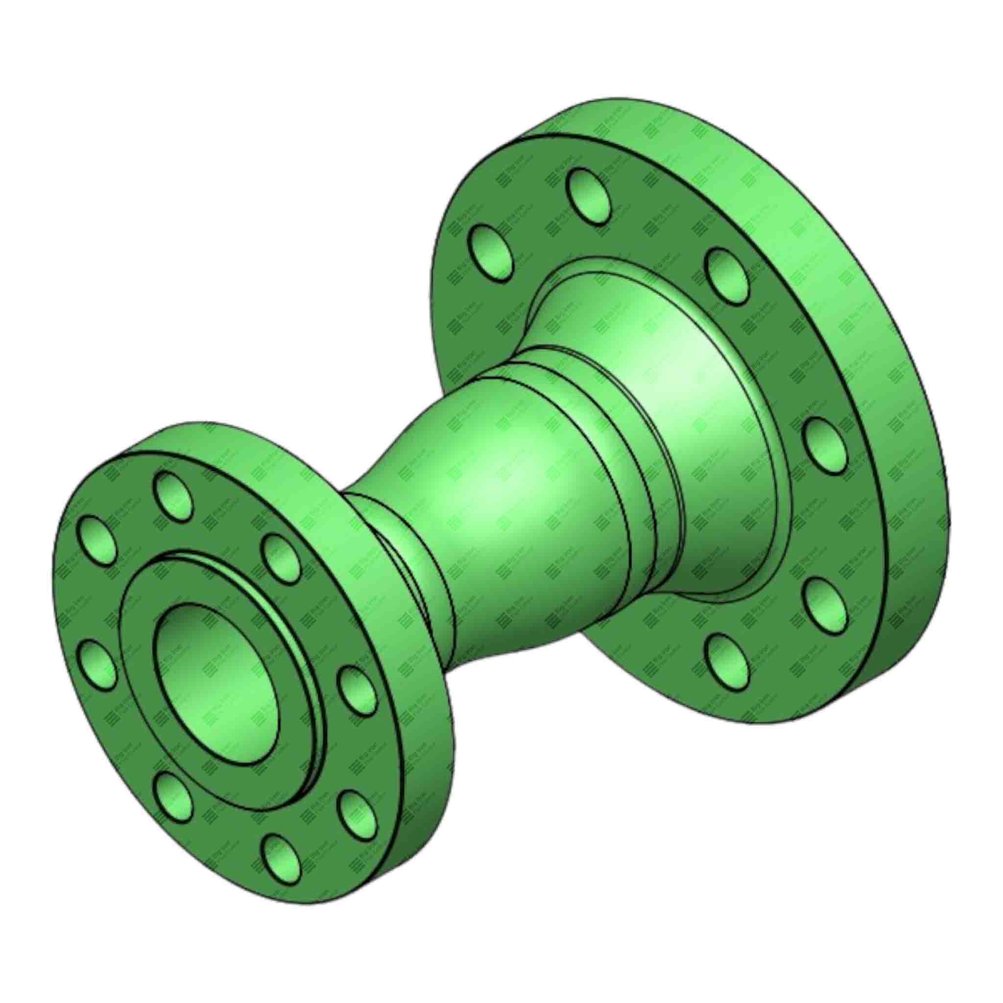 Double Flange Adapter, 4