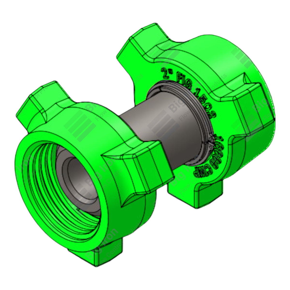 Crossover Union, 3” 1502 F x 2” 1502 M, 10000 psi, Sour Service