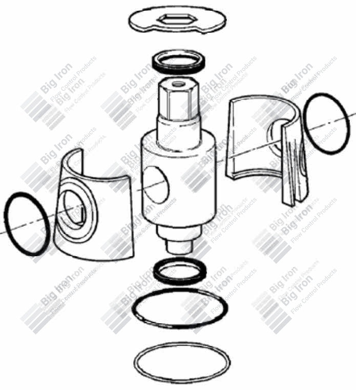 Plug Valve 1" STD Service Complete Repair Kit ANSON Premier Big Iron Flow Control Products