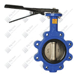 Butterfly Valve, 10” LUG Style, Ductile Iron Disc & Body, Buna-N Seat, Lever Op