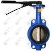 Butterfly Valve, 4” Wafer Style, Ductile Iron Disc & Body, Buna-N Seat, Lever Op