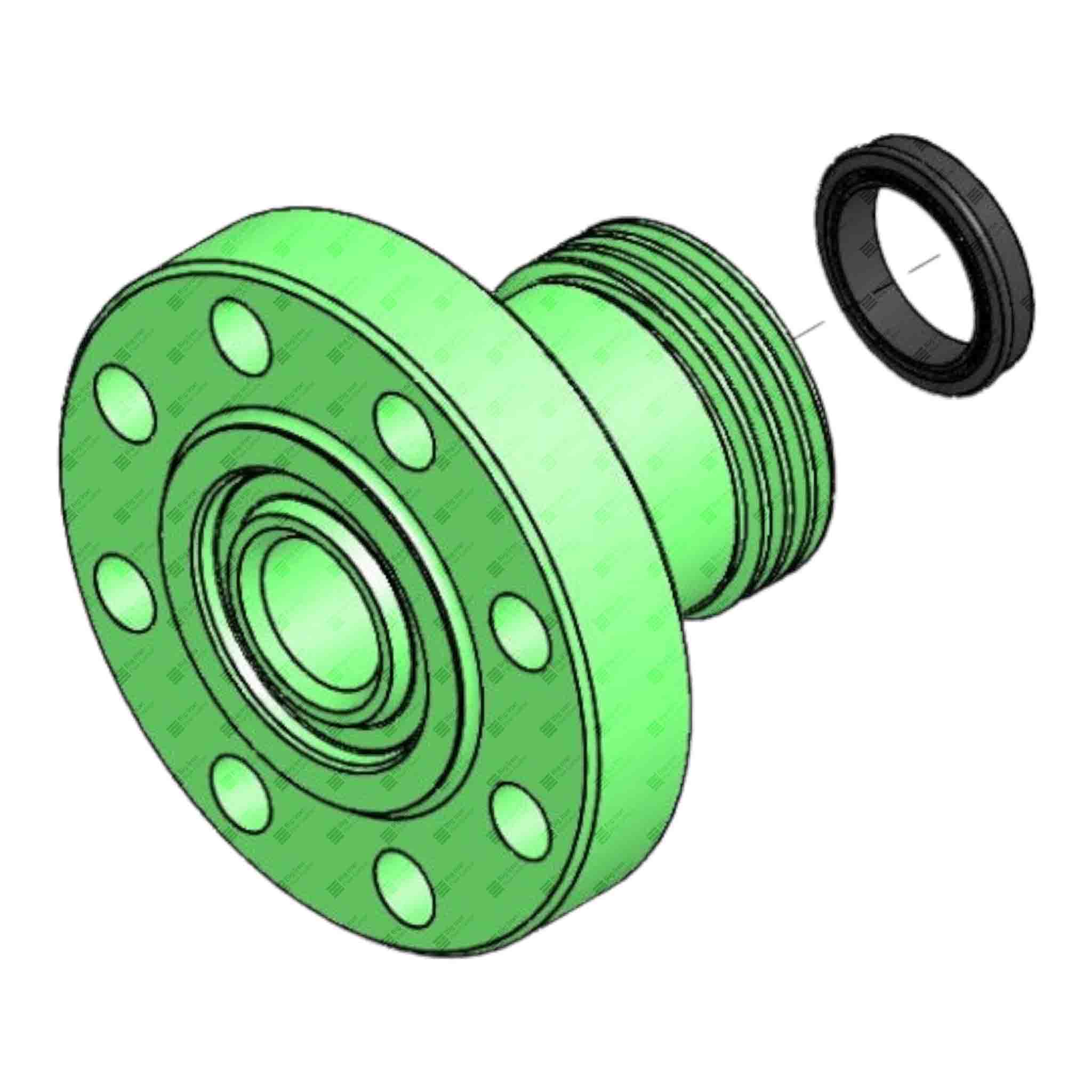 フェイズ2 15ポンド UCF215-47 PB Square Flange Mounted Bearing 2-15/16