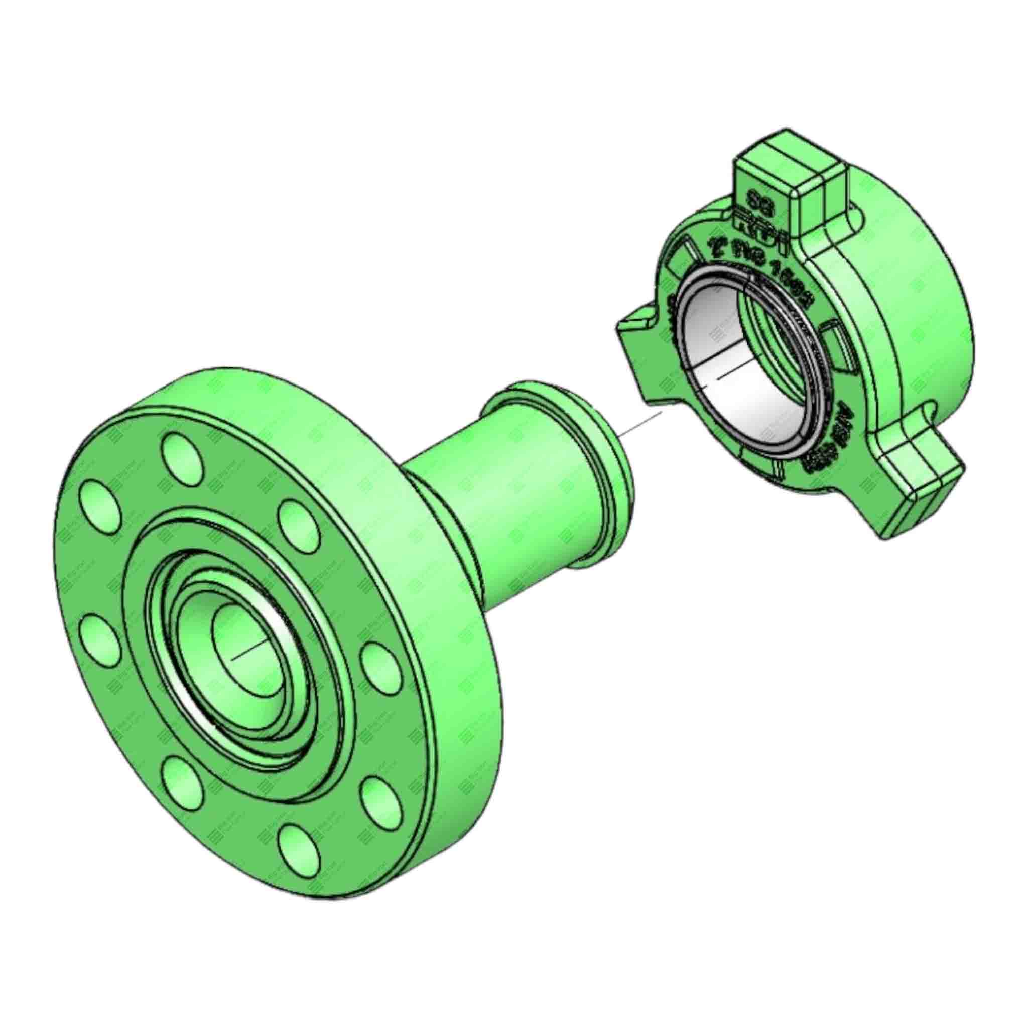 Flange Adapter, 2-9/16