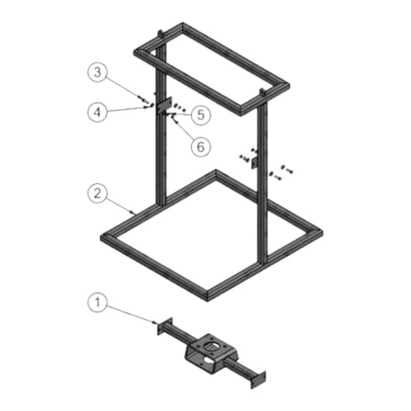 Plug Valve Stand, 3" 1502 Pneumatic Actuated