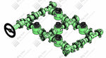 Manifold 2” Fig 1502 5 Plug Valve Single Stage W/ 1 Adjustable - 1 Positive 10000Psi Nace Service
